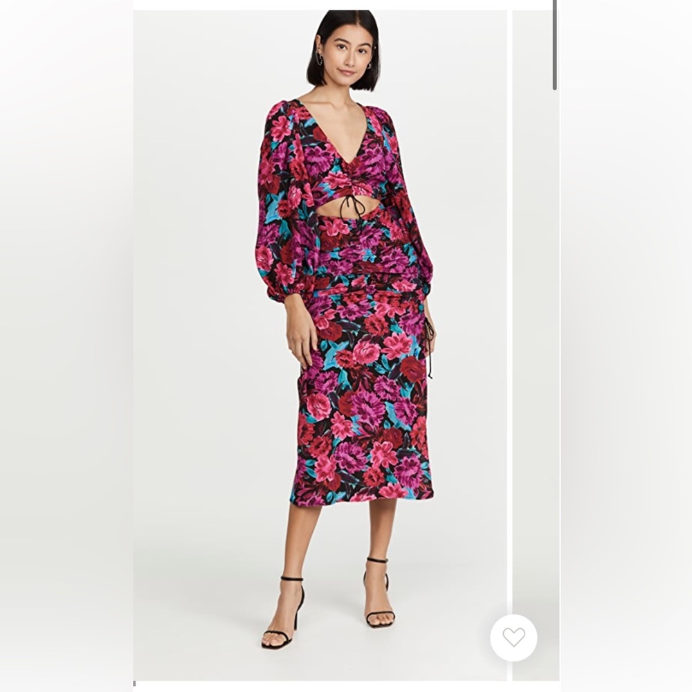 For Love & Lemons Scarlett Midi Dress